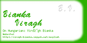 bianka viragh business card